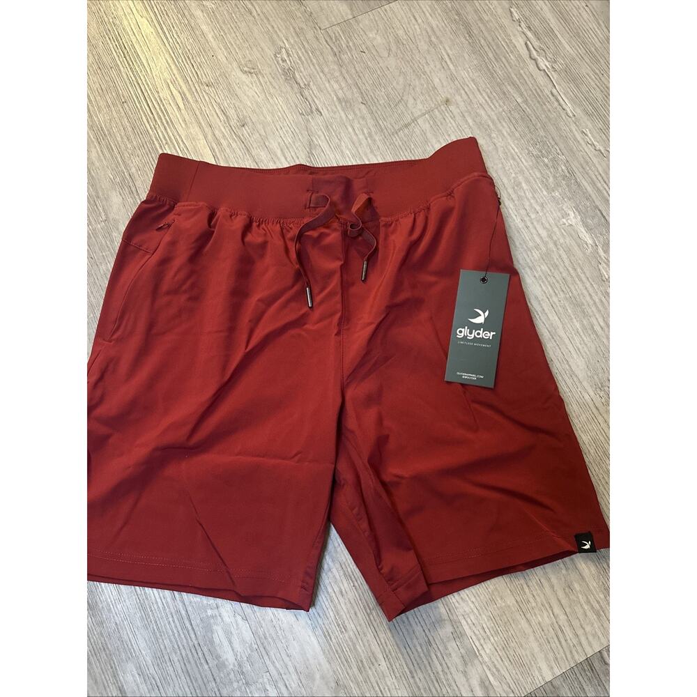 Glyder Men Acadia Short Cardinal Red Retail $64 Size M New With Tags